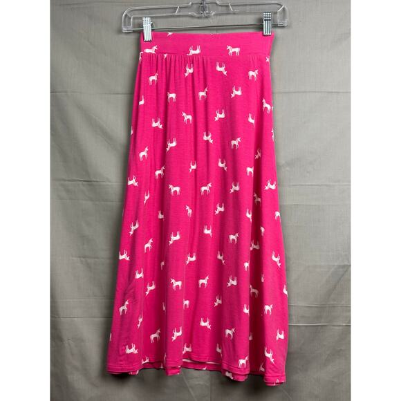 Cat & Jack Girls Pink Maxi Skirt with Unicorns, Size M (7/8) - Picture 5 of 5